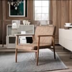 single seater wood sofa