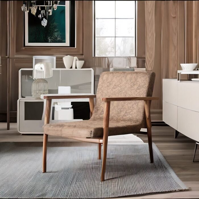 single seater wood sofa