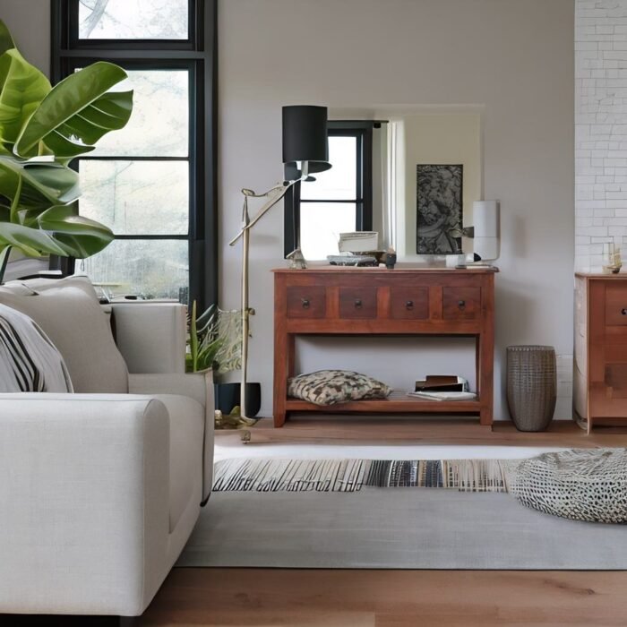 console table with drawers, hallway table