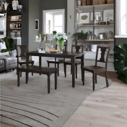 dining set 6 seater, sheesham wood dining set