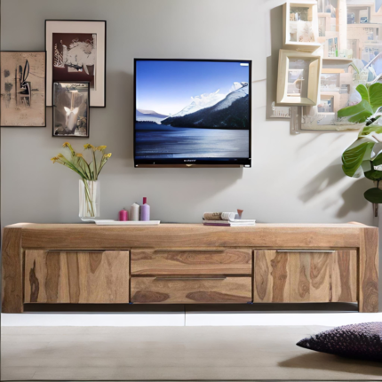 sheesham wood tv unit, wooden tv unit