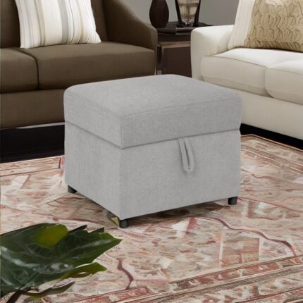 grey ottoman