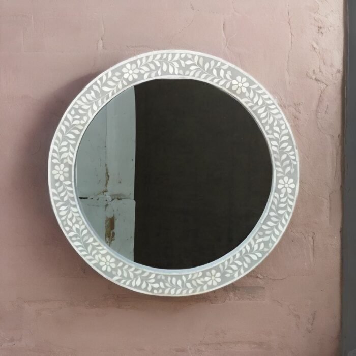 inlay wall mirror, bone inlay mirror