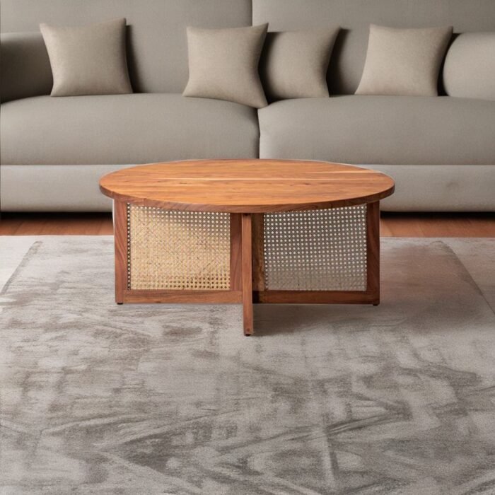 rattan coffee table, cane coffee table