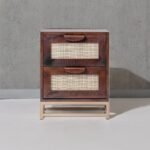 mango wood bedside table