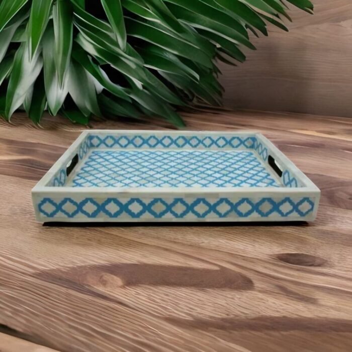 decor serving tray, rectangular wooden tray