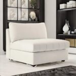 fabric accent chair, white accent chair