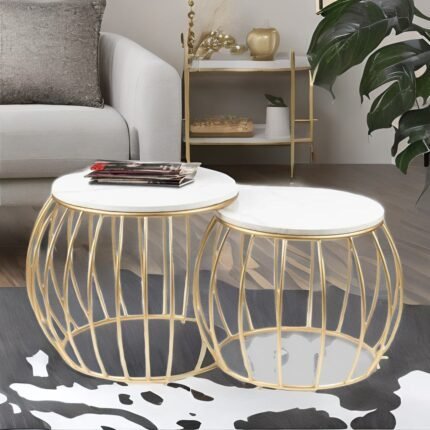 marble side table, metal side table