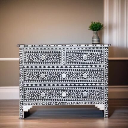 Bone Inlay Chest Of Drawers #4